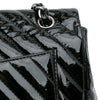 Chanel Jumbo Classic Chevron Patent Single Flap Secondhand