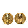 Chanel CC Gold Plated Enamel Clip On Earrings Secondhand