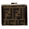 Fendi Zucca Canvas Kiss Lock Wallet Secondhand