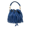 Saint Laurent Small Suede Emmanuelle Fringe Bucket Bag Secondhand