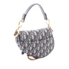 Dior Mini Oblique Canvas Saddle Bag Secondhand