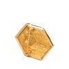 Dior Gold Plated Strass Hexagonal Gift Box Brooch Secondhand