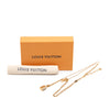 Secondhand Louis Vuitton Gold Plated Strass Padlock and Key Pendant Necklace
