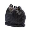 Chanel Medium Crumpled Calfskin Coco Pleats Drawstring Bucket Bag Secondhand