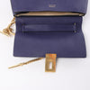 Secondhand Chloe Drew Leather Chain Crossbody Bag in Navy Blue