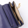 Secondhand Chloe Drew Leather Chain Crossbody Bag in Navy Blue