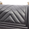 Chanel Small Chevron Lambskin Boy Flap Secondhand