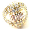 Secondhand Piaget Vintage 3ct Diamond Yellow Gold Cocktail Ring - '80s