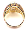 Secondhand Piaget Vintage 3ct Diamond Yellow Gold Cocktail Ring - '80s