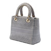 Dior Medium Embroidered Canvas Cannage Lady D Lite Secondhand