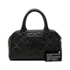 Chanel CC Quilted Caviar Bowling Bag Secondhand
