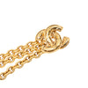 Chanel Gold Plated Quilted CC Triple Chain Belt Secondhand