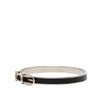 Secondhand Hermès Palladium Plated and Leather Belt Buckle Bangle