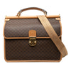 Celine Macadam Coated Canvas Satchel Secondhand