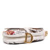 Dior Canvas Embroidered Camouflage Flowers Saddle Bag Secondhand