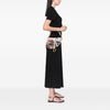 Dior Canvas Embroidered Camouflage Flowers Saddle Bag Secondhand