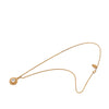 Chanel Gold Plated Crystal Round Pendant Necklace Secondhand