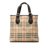 Burberry Haymarket Check Coated Canvas Tote Secondhand