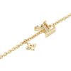 Louis Vuitton Gold Plated Crystal Iconic Bracelet Secondhand