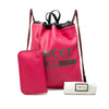 Gucci Leather Logo Drawstring Backpack Secondhand