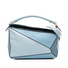 LOEWE Medium Tricolor Calfskin Puzzle Satchel Secondhand