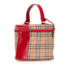 Secondhand Burberry Haymarket Check Canvas Vanity Bag