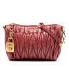 Miu Miu Matelasse Leather Shoulder Bag Secondhand