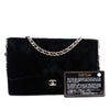 Chanel CC Quilted Velvet Wallet on Removable Chain Secondhand