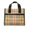 Burberry Haymarket Check Coated Canvas Handbag Secondhand