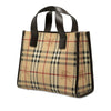 Burberry Haymarket Check Coated Canvas Handbag Secondhand