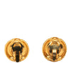 Secondhand Chanel CC Gold Plated Quilted Faux Pearl Clip On Earrings