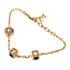 Secondhand Louis Vuitton Gold Plated Gamble Crystal Bracelet