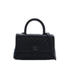 Chanel Small Chevron Caviar So Black Coco Top Handle Bag Secondhand