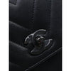 Chanel Small Chevron Caviar So Black Coco Top Handle Bag Secondhand
