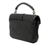 Saint Laurent Medium Chevron Sheepskin Monogram College Satchel Secondhand