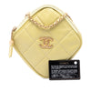 Chanel CC Quilted Lambskin Diamond Clutch with Chain Secondhand