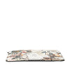 Fendi Karl Kollage Printed Leather Zip Clutch Secondhand
