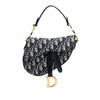 Dior Mini Oblique Canvas Saddle Bag Secondhand