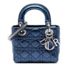 Dior Mini Metallic Crinkled Lambskin Cannage Lady Dior Secondhand