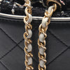 Chanel Small CC Calfskin and Tweed Drawstring Bucket Bag Secondhand