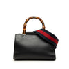Gucci Mini Nappa Bamboo Web Nymphaea Top Handle Bag Secondhand