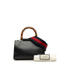 Gucci Mini Nappa Bamboo Web Nymphaea Top Handle Bag Secondhand