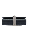 Secondhand Saint Laurent Small Croc Embossed Leather Monogram Kate Tassel Crossbody