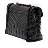 Saint Laurent Small Matelasse Calfskin Monogram Monochrome LouLou Shoulder Bag Secondhand