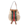 Gucci GG Canvas Web Rania Drawstring Hobo Secondhand