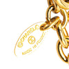 Chanel Gold Plated CC Diamond Shape Pendant Necklace Secondhand