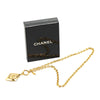Chanel Gold Plated CC Diamond Shape Pendant Necklace Secondhand