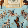 Hermès Real Escuela Andaluza del Arte Ecuestre Pleated Silk Scarf Secondhand
