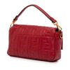 Fendi Zucca Embossed Leather Baguette Satchel Secondhand