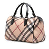 Burberry Supernova Check Coated Canvas Boston Bag Secondhand